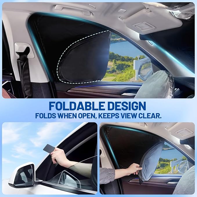 Car Window Shades Intended for Hyundai Santa Fe 2019-2023, Privacy Window Covers 8PCS for Side, Rear & Windshield, Car Shield Sunshade for Privacy Protection, Heat Blocking, Camping and Parking
