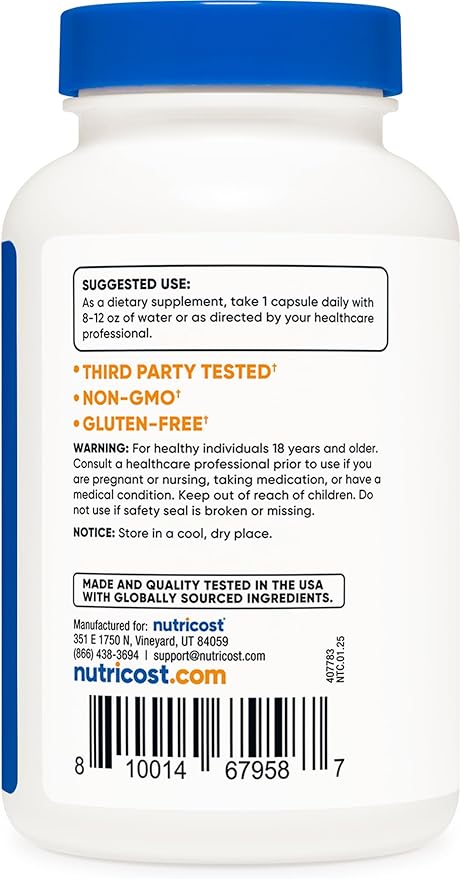 Nutricost Yohimbine HCl 5mg, 240 Capsules Extra Strength - Gluten Free, Non-GMO