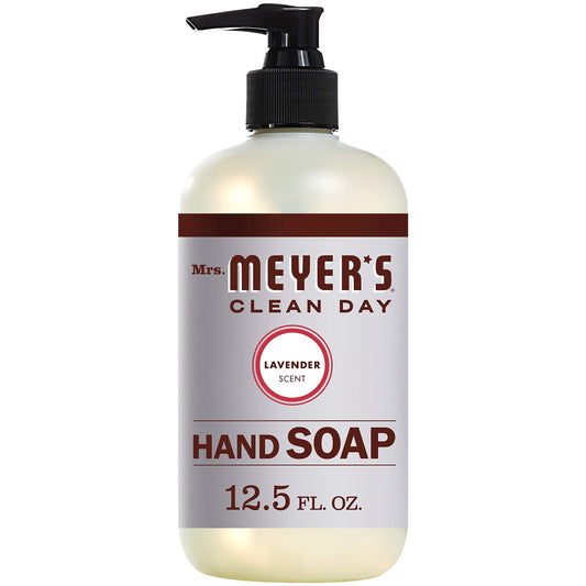 Mrs. Meyer'S Hand Soap, Made With Essential Oils, Biodegradable Formula, Lavender, 12.5 Fl. Oz