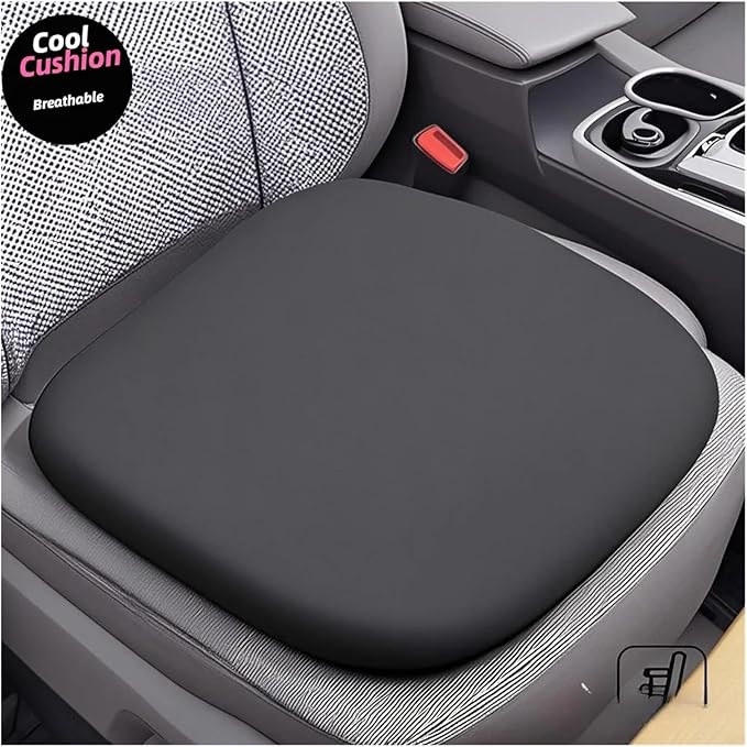 Memory Foam Car Seat Cushions with Lumbar Support - Cool and Breathable Comfort for Car and Office Use(B,35x35cm)