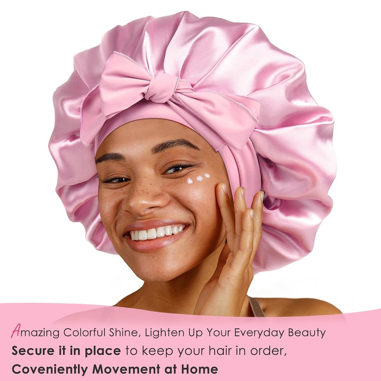 Silk Bonnet for Sleeping | Double Layer Satin Lined | Curly Hair - Sage