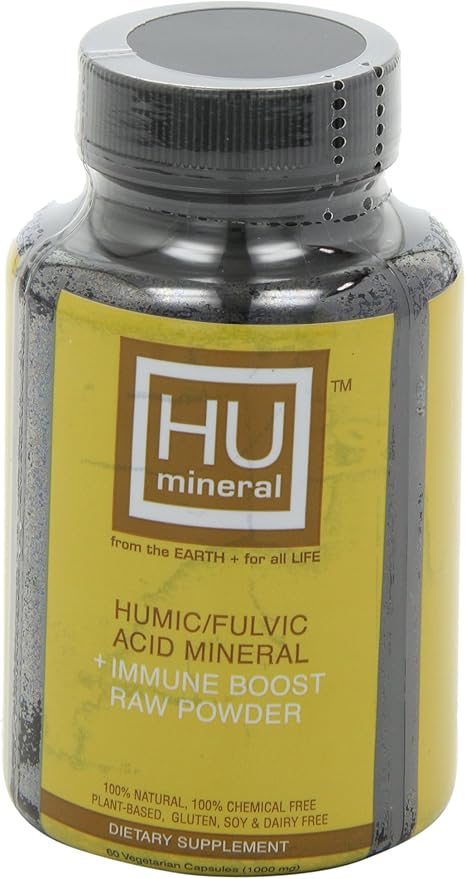 Humic and Fulvic Mineral Immune Boost Raw Powder Mineral Supplement, 60 Count