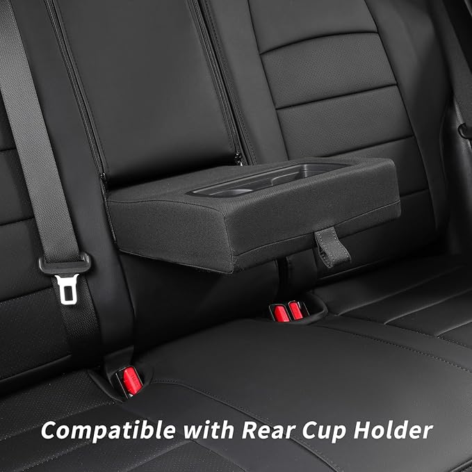 coverdream 2026 Rav4 Seat Covers Custom Fit for 2026 Toyota Rav4 Hybrid (Woodland/Limited) SUV,Full Set Luxury Waterproof Leather Car Seat Protector Black