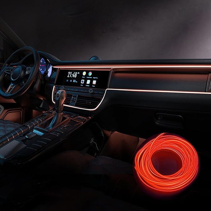 Car Interior Lights for Mercedes-Benz EQT EQV E420 V447 LED Car Interior Atmosphere Lamp Car Ambient Lighting Kits,Red