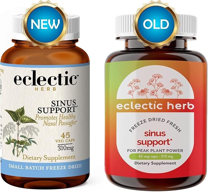 Eclectic Institute Sinus Support | 45 CT (310 mg) | Freeze Dried Fresh for Peak Plant Power