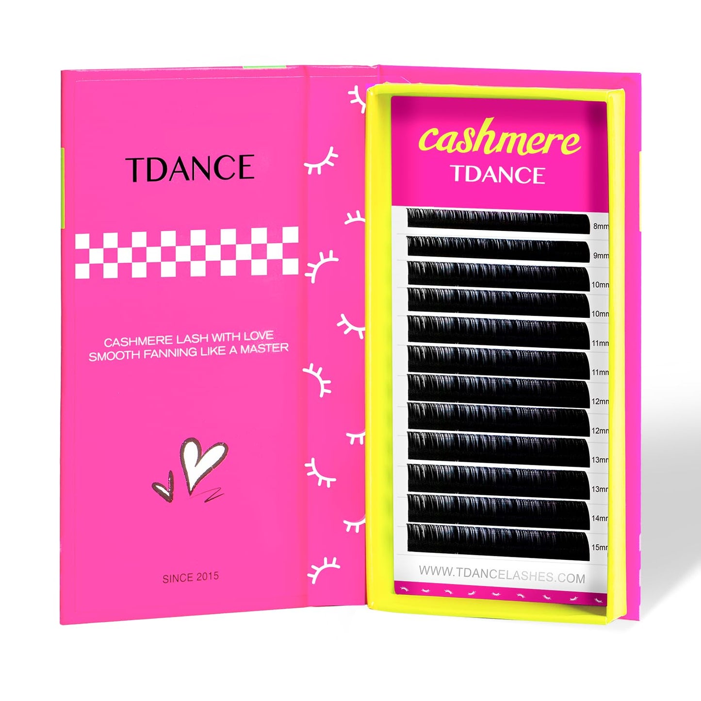 Tdance Cashmere Lash Extensions Super Soft Classic Lash Extensions Cc Curl 0.05Mm Thickness 12Mm Single Length Individual Eyelas