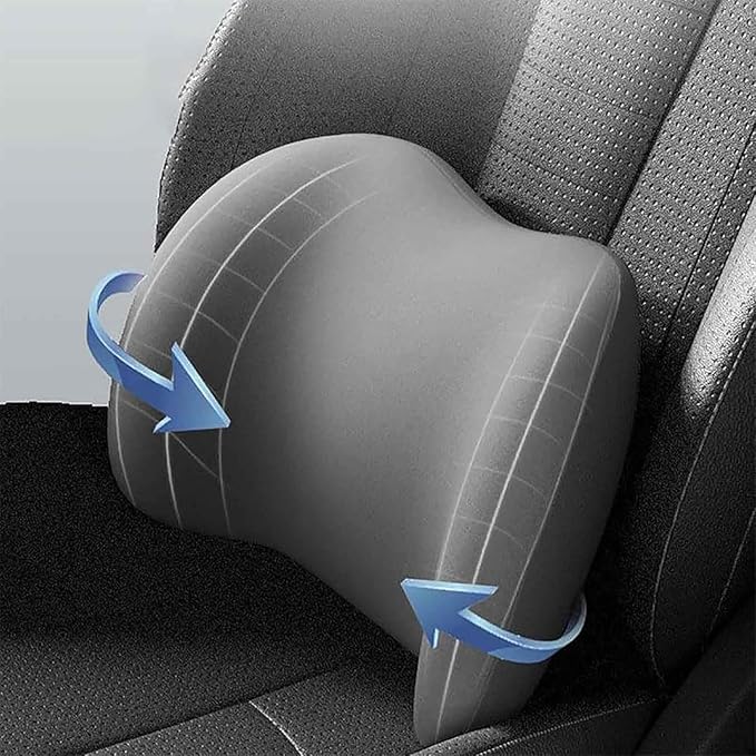 Car Back Support Neck Pillow for Ford F-250 2000-2024, Comfortable Soft Car Seat Headrest Neck Rest Cushion Lumbar Support Pillow with Adjustable Strap,Black