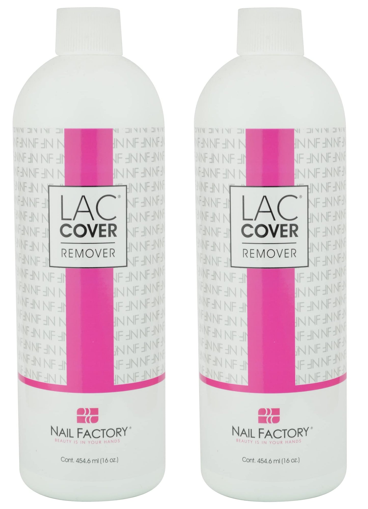 ONE SHOT LACCOVER - 2 Pack Professional Nail Polish Remover Solution with Aloe Vera, 2 Pieces, 16 fl Oz. Each One.