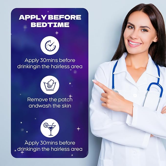 Sleep Patches for Adults, 60 Pack Upgraded Deep Sleep Patches, All Natural Deep Sleep Patches, Quick Acting Ingredients, for Men and Women, Easy to Use That Last All Night-Violet-A10