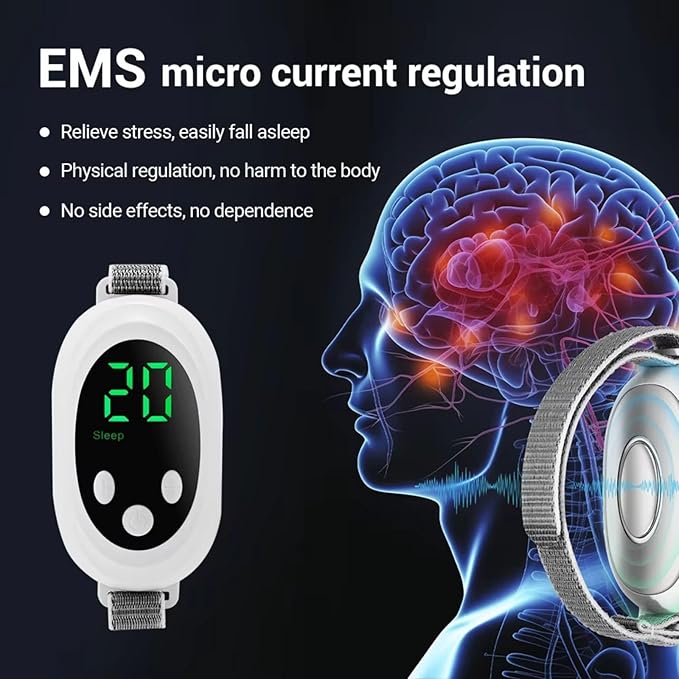 Dormidreams Portable Relaxation Handheld Sleep Aid Device for Insomnia Relief，microcurrent Smart Hand-held Sleep Device,Intelligent Sleep Monitor,Portable Relaxation Tool for Better Sleep