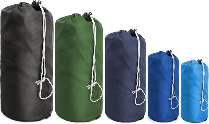 BeeGreen Stuff Sack for Backpacking Drawstring Storage Bag with Dust Flap