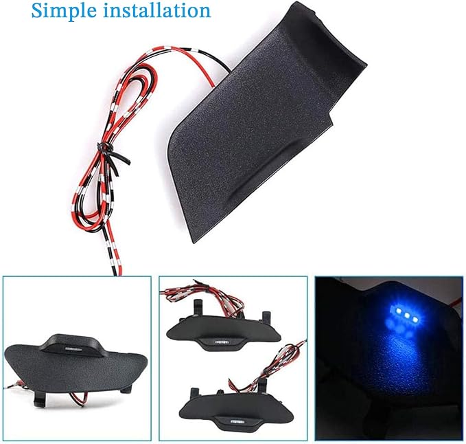Door Bowl Light Fit for Toyota RAV4 2019 2020 2021 Inner Door Handle Accessories Bowl Shape LED Light Ambient Light Interior 4 pcs (Blue)