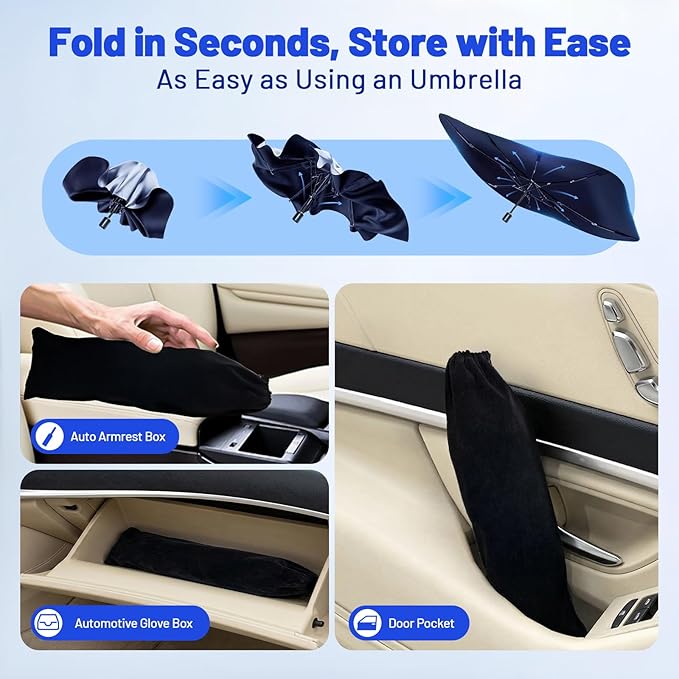 Car Windshield Sun Shade for Subaru Outback 2020-2025 –[Reflective Coated Fabric] Sunshade Umbrella for Front Window, Car Shades Sun Visor Keep Car Cool and Protects Interior, 1:1 Exact Fit