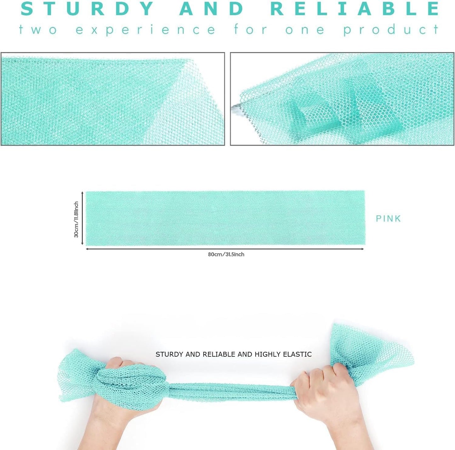 Exfoliating African Bath Sponge Set – 6 Pieces | Skin Smoother for Daily Use