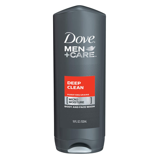 Dove Men+Care Body And Face Wash, Deep Clean 18 Oz