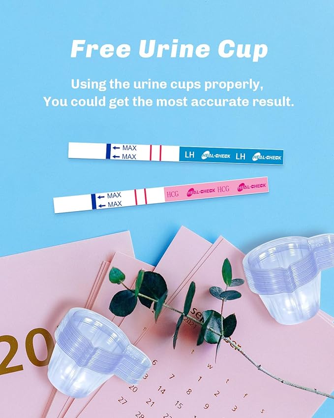30 Ovulation Test Strips and 10 Pregnancy Tests with 40 Urine Cups, Fertility Test for Women TTC, Get Pregnant Easier, Easy to Use at Home, Over 99% Accuracy, Individually Wrapped