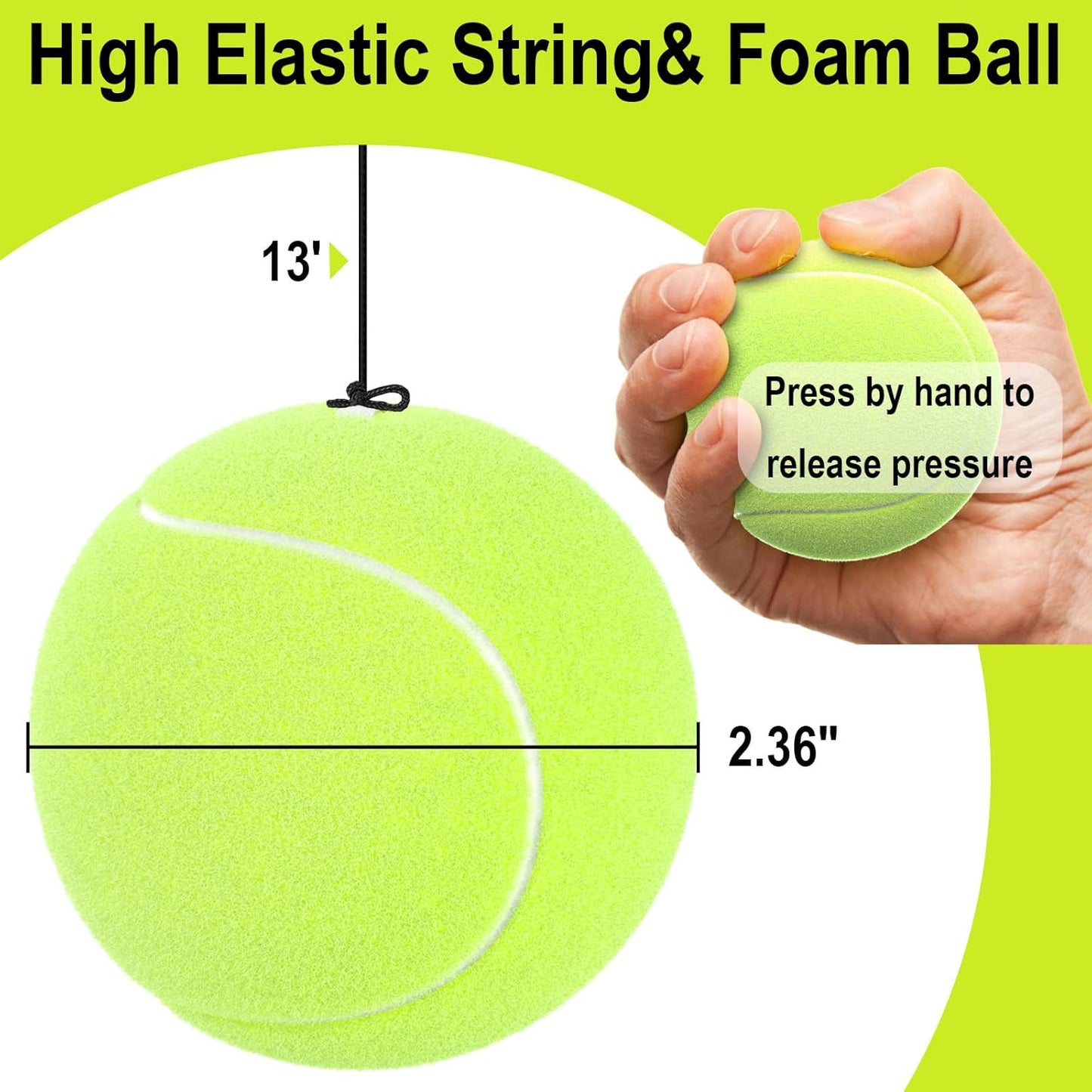 Garage Tennis Ball Parking Aid, Parking Guide System for Garage Accessories, Stop Indicator, Parking Assist Ball, Aid-Parking Kit, Garage Car Stopper, Pack of 4