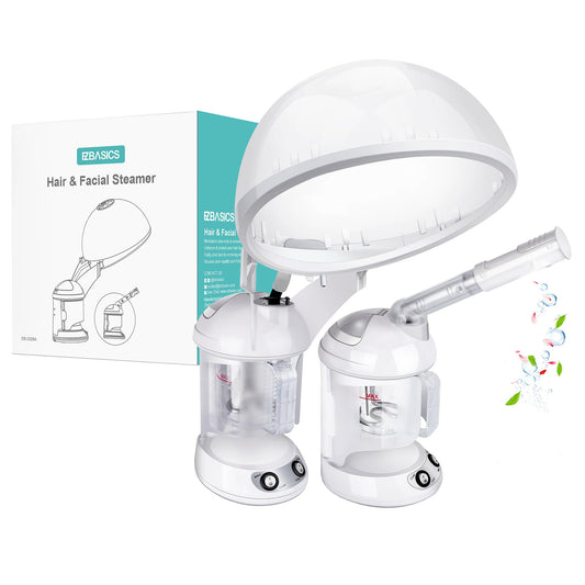 Ezbasics Hair Steamer 2 In 1 Ion Facial Steamer With Extendable Arm Table Top Hair Humidifier Hot Mist Moisturizing Facial Atomi