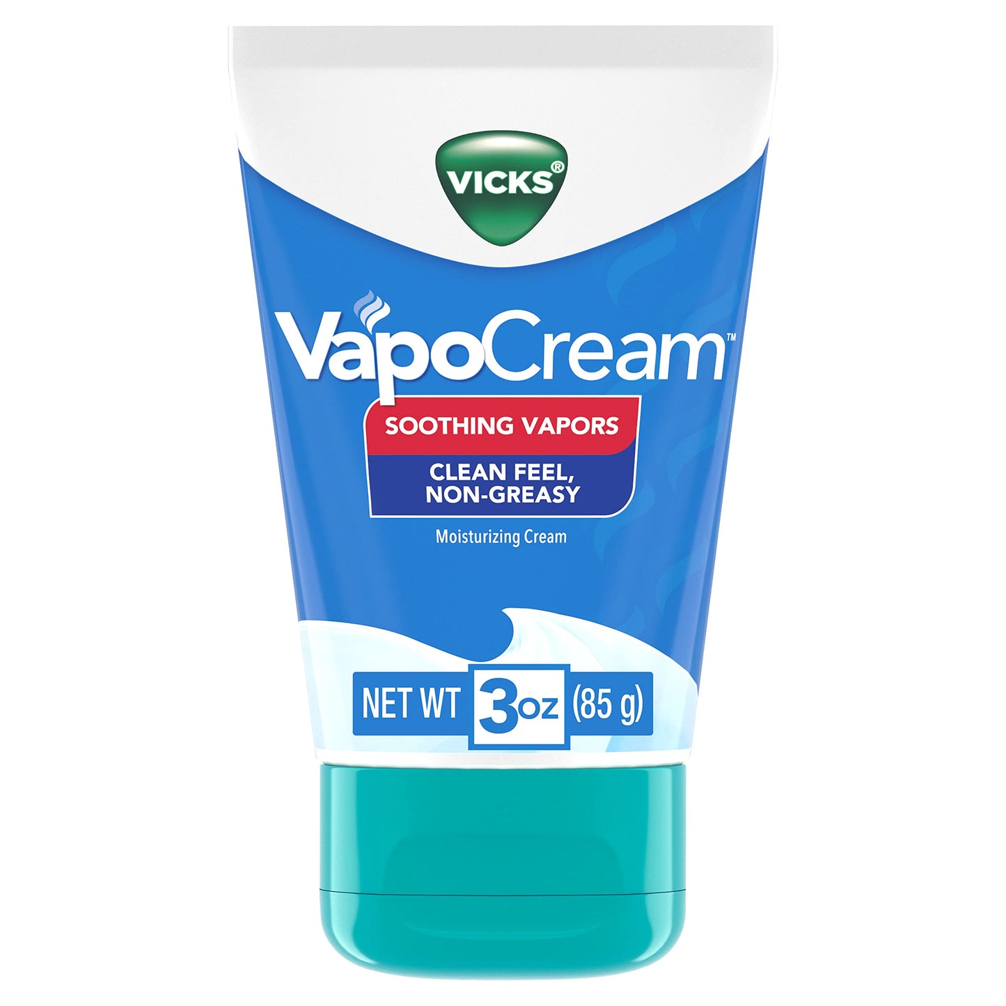 Vicks Vapocream, Easy To Use Non- Greasy Moisturizing Cream, Soothing & Comforting Non-Medicated Vicks Vapors, For Adults And Ch