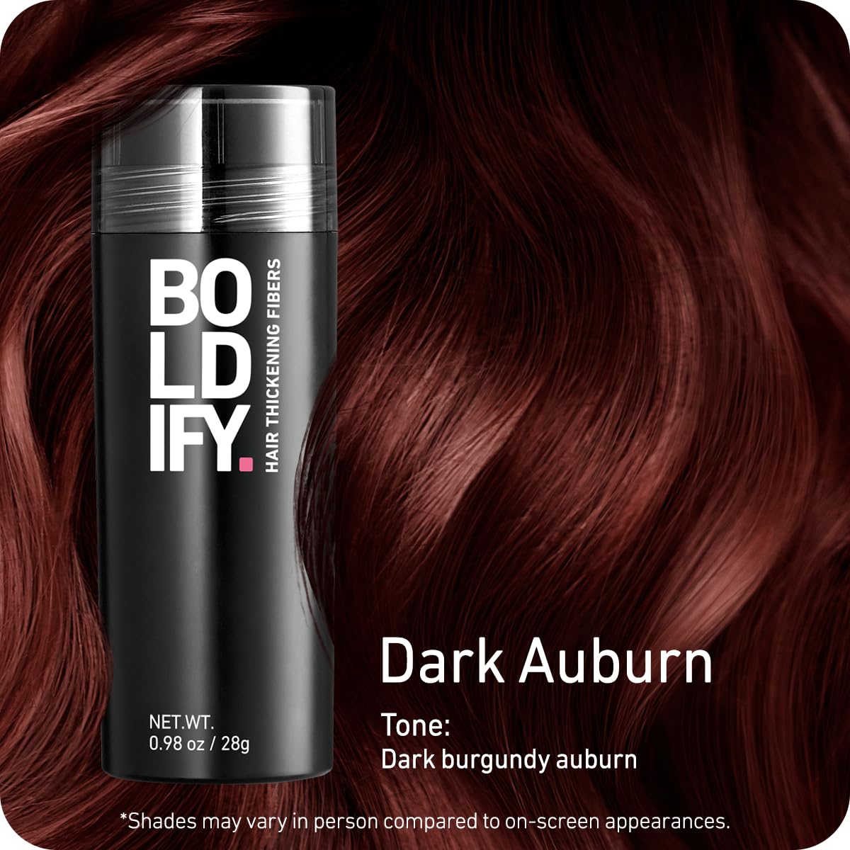 BOLDIFY Hair Fibers 28g | Thinning Hair Solution | Ash Brown for Men & Women