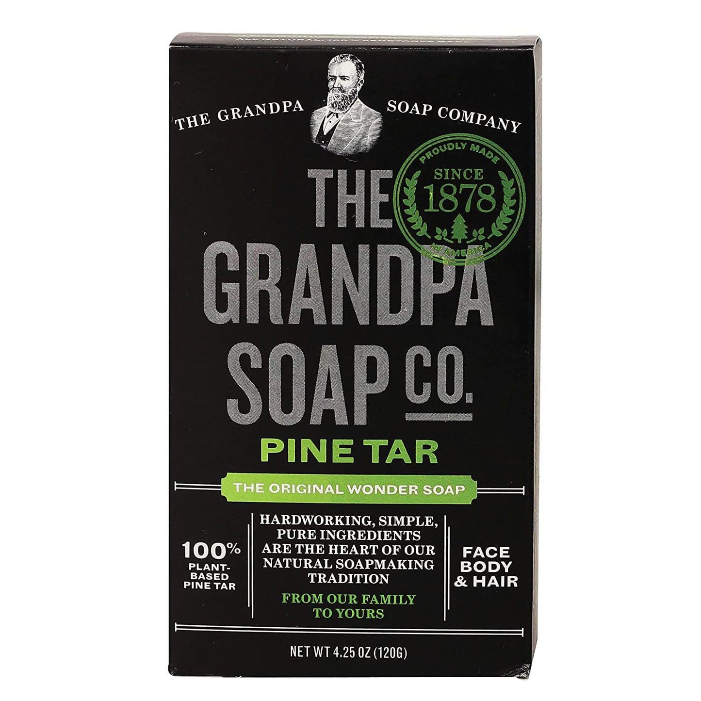 Grandpa'S Pine Tar Soap 4.25 Ounce (Pack Of 2)