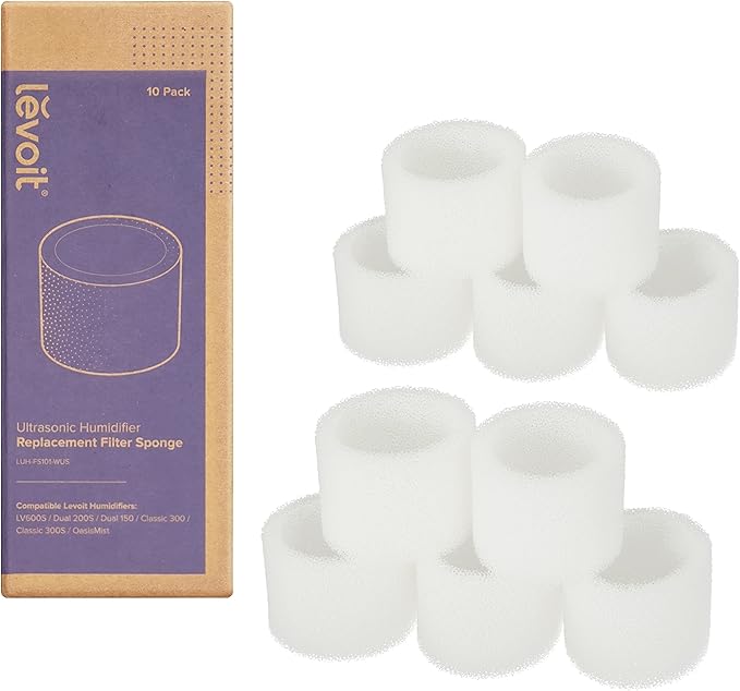 LEVOIT Air Purifier 1800 Ft2 with Washable Filters and Humidifier Replacement Filters 10 Count