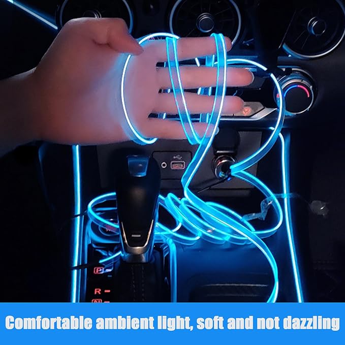 Car Interior Lights for Mercedes Benz AMG ML SUV M-Class W163 W164 W166 320 350 400 500/ML 55 63 LED Car Interior Atmosphere Lamp Car Ambient Lighting Kits,Blue