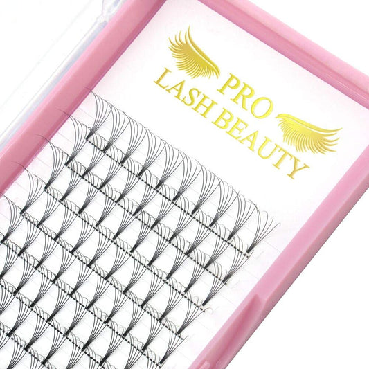 Pro Lashbeauty Premade Volume Eyelash Extensions 5D-C-0.07-11 Short Stem Premade Fans 9-20Mm 3D 5D 7D Volume Lash Extensions .07