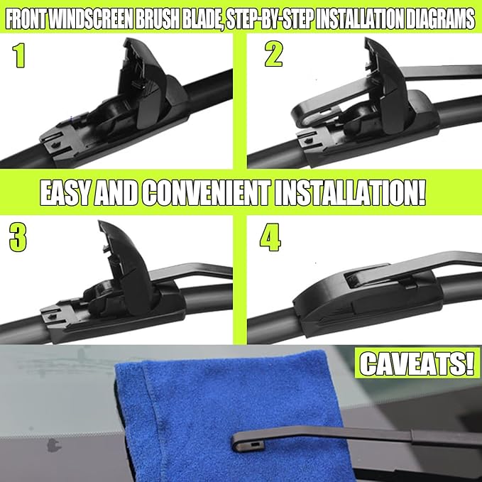 3 Wiper Front and Rear Wiper Blades for GMC Acadia 2017-2023/ Chevrolet Traverse 2018-2023, OE Original Style (24″/20″ Front/10″ Rear) For My Car