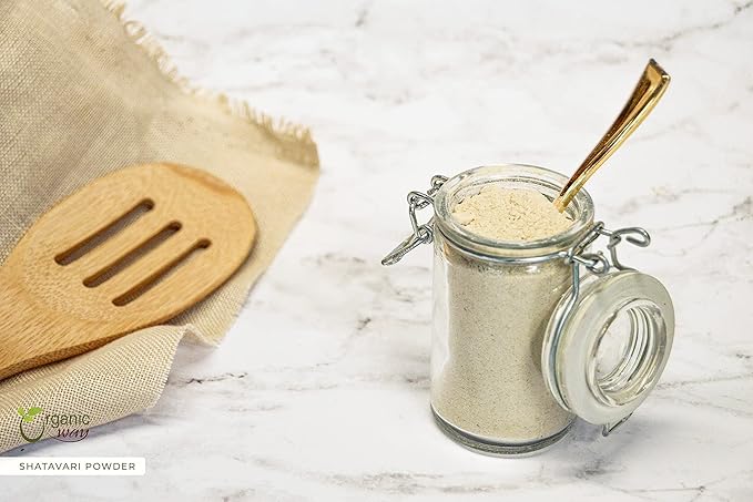 Organic Way Shatavari Powder (Asparagus racemosus) - Kosher & USDA Certified | Vegan, Non-GMO & Gluten Free | Tested for Heavy Metal and Purity | Resealable Bag | 100% Raw from India (1/2LBS / 8Oz)