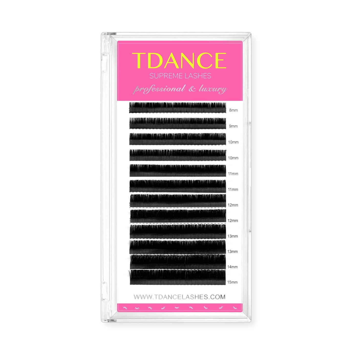 Tdance Lash Extension Premium J Curl 0.07Mm Thickness Semi Permanent Volume Eyelash Extensions Professional Salon Use 8-15Mm Mix