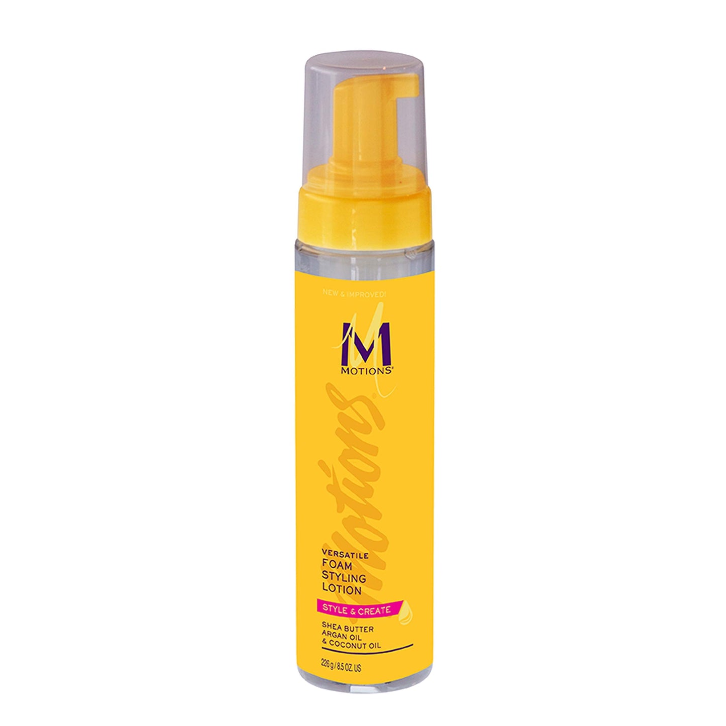 Motions Style And Create Versatile Foam Styling Lotion - For Use On All Hair Types, Lightweight Formula, Contains Shea Butter, A