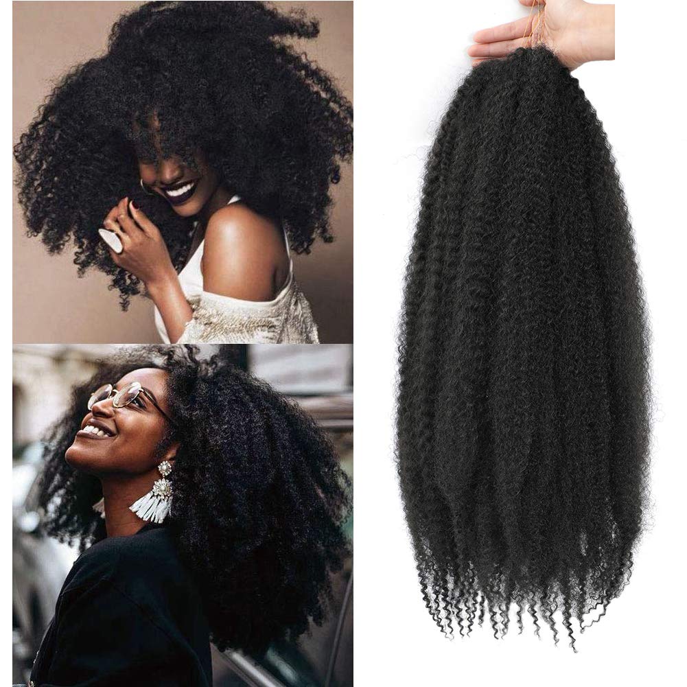 Dansama Marley Braiding Hair 24 Inch Marley Hair For Goddess Locs Crochet Hair Marley Hair For Twists Hair Extensions (24 Inch (