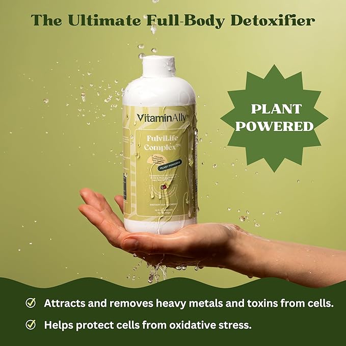 FulviLife Mineral Complex | Clinically Studied Fulvic Ionic Mineral Complex | Supports Cellular Health, Bone and Muscle Health, Hair, Skin and Nails | Plant Powered |16 Servings