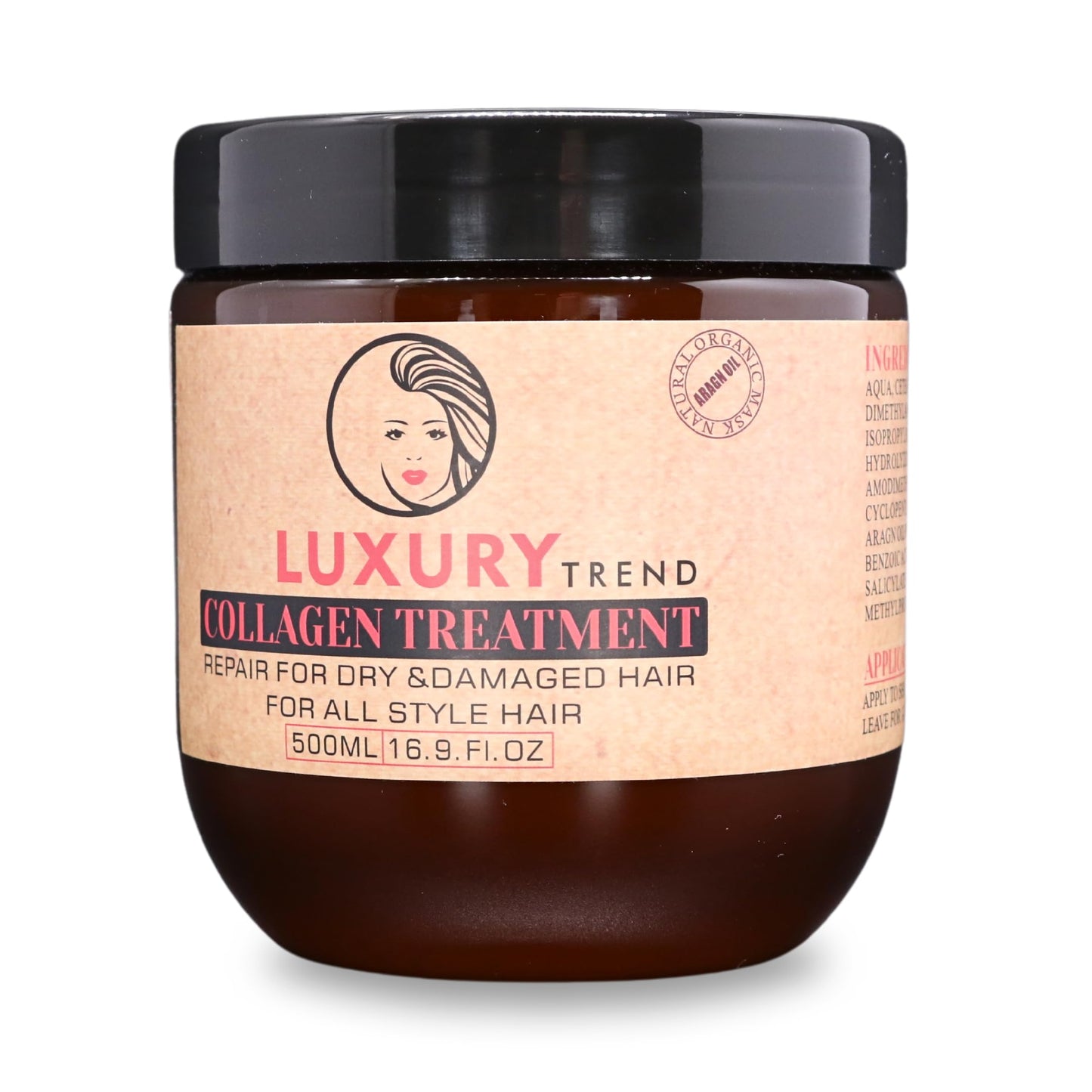 Luxury Trend Collagen Hair Mask For Damaged Hair - Hydrating And Repairing Formula, Promotes Growth And Thickness - Ideal For Cu