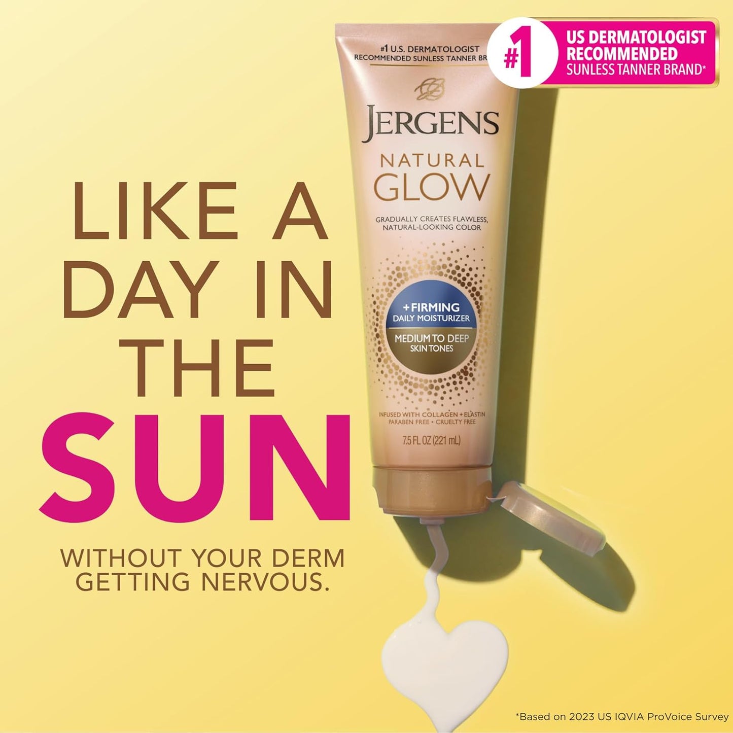 Jergens Natural Glow Daily Moisturizer | Firming for Medium to Tan Skin