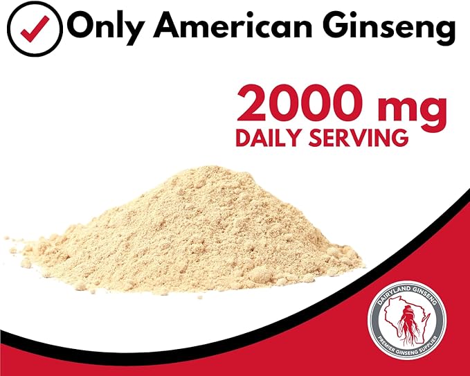 Dairyland American Ginseng Slices and Powder - 8 oz Pack Each of Wisconsin Ginseng – Direct from Farmer to Consumer 西洋参
