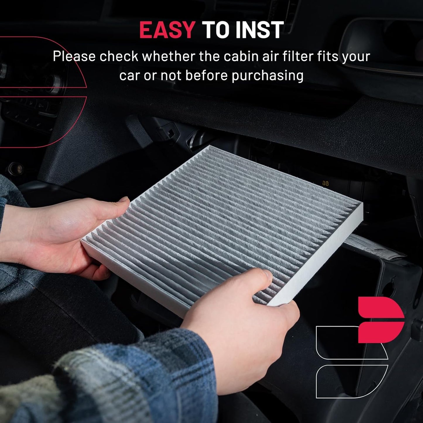 BDFHYK CF11179 Cabin Air Filter with Activated Carbon Compatible with Audi A4, A4 allroad, A4 Quattro, A5, A5 Quattro, allroad, Q5, RS5, S4, S5, S5 Sportback, SQ5, Compatible with Porsche 15-18 Macan
