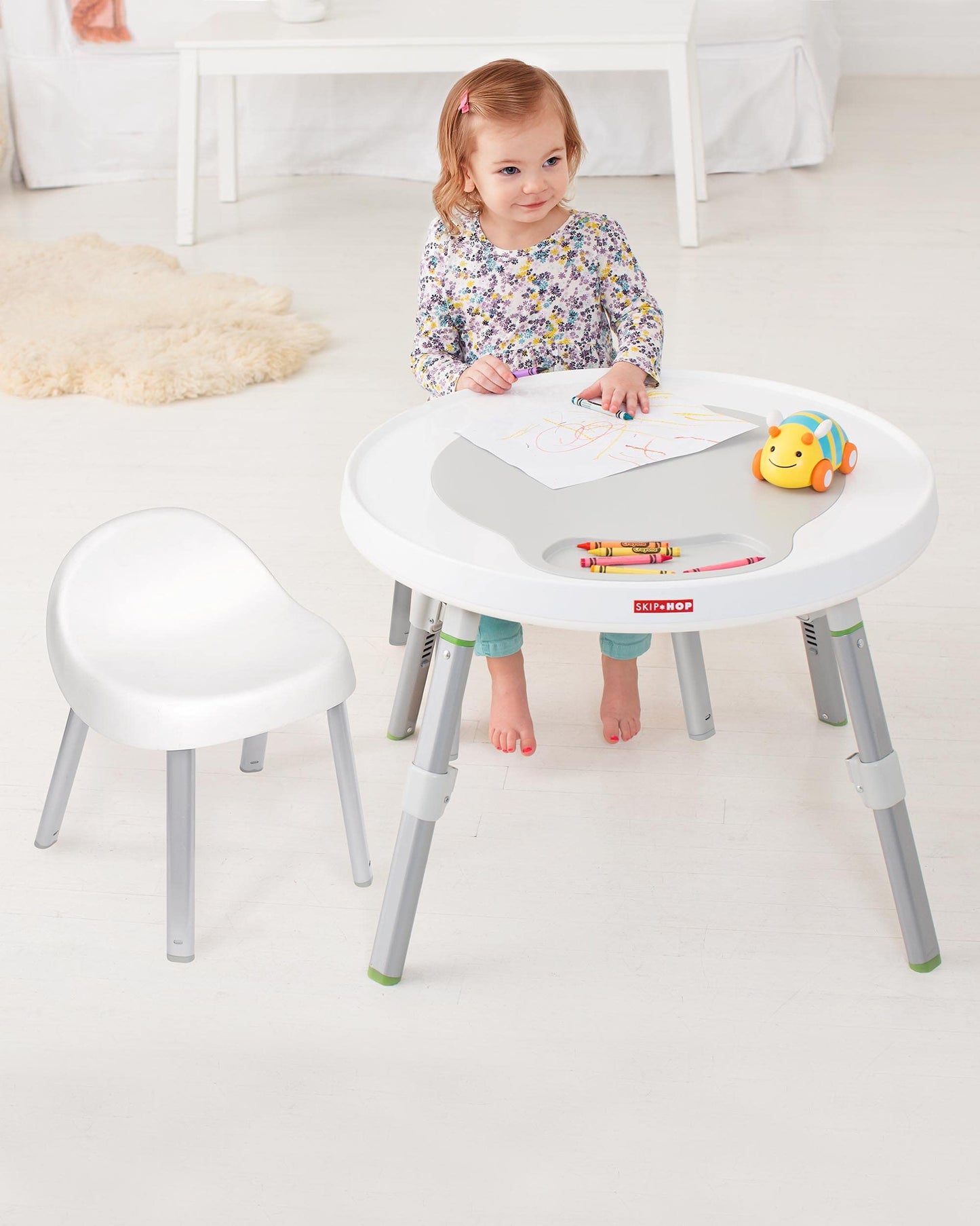 Skip Hop Toddler's Activity Chairs, Set of 2, Metal, White