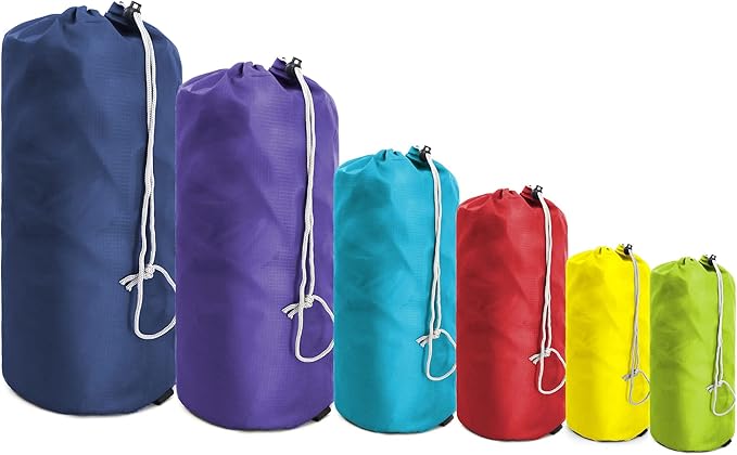 BeeGreen Stuff Sack for Backpacking Drawstring Storage Bag with Dust Flap