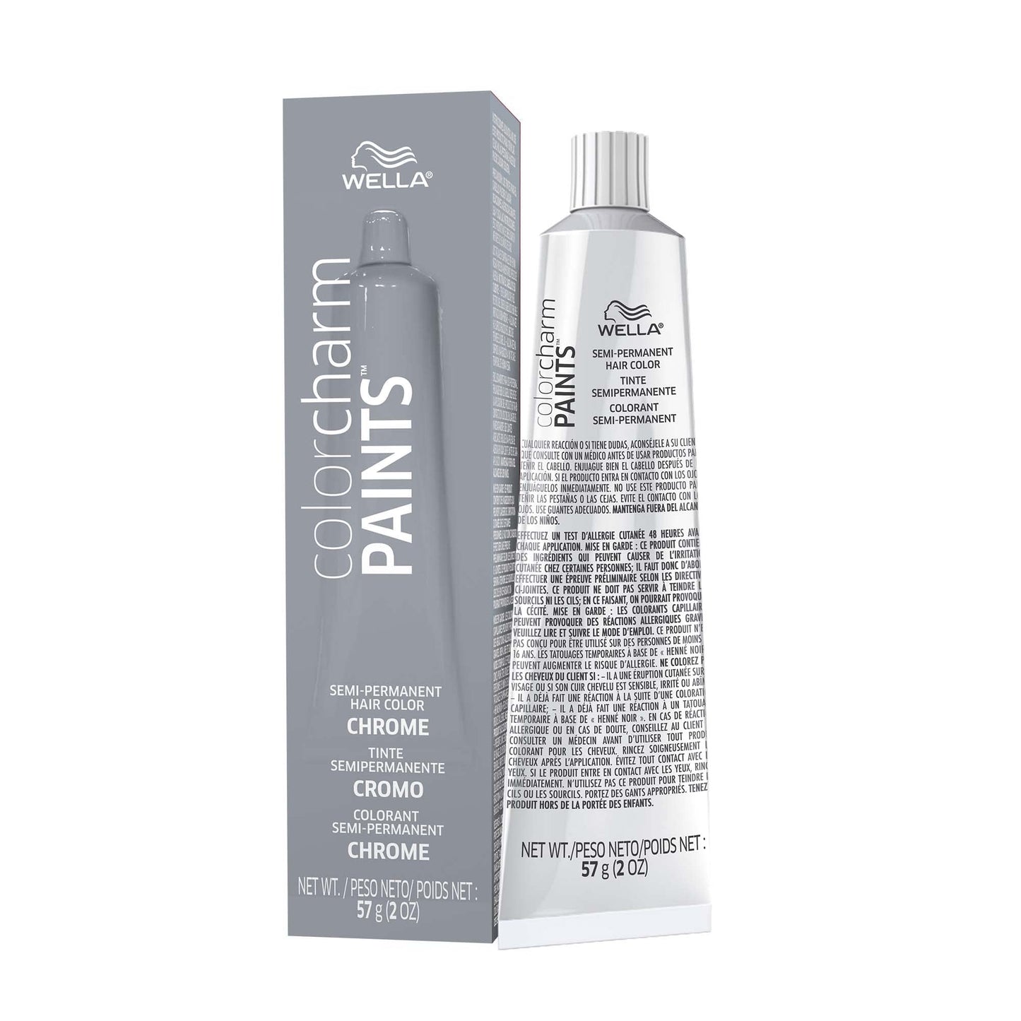 Wella Color Charm Paints Semi-Permanent Hair Dye For Temporary Hair Color, Intermixable Shades, Chrome