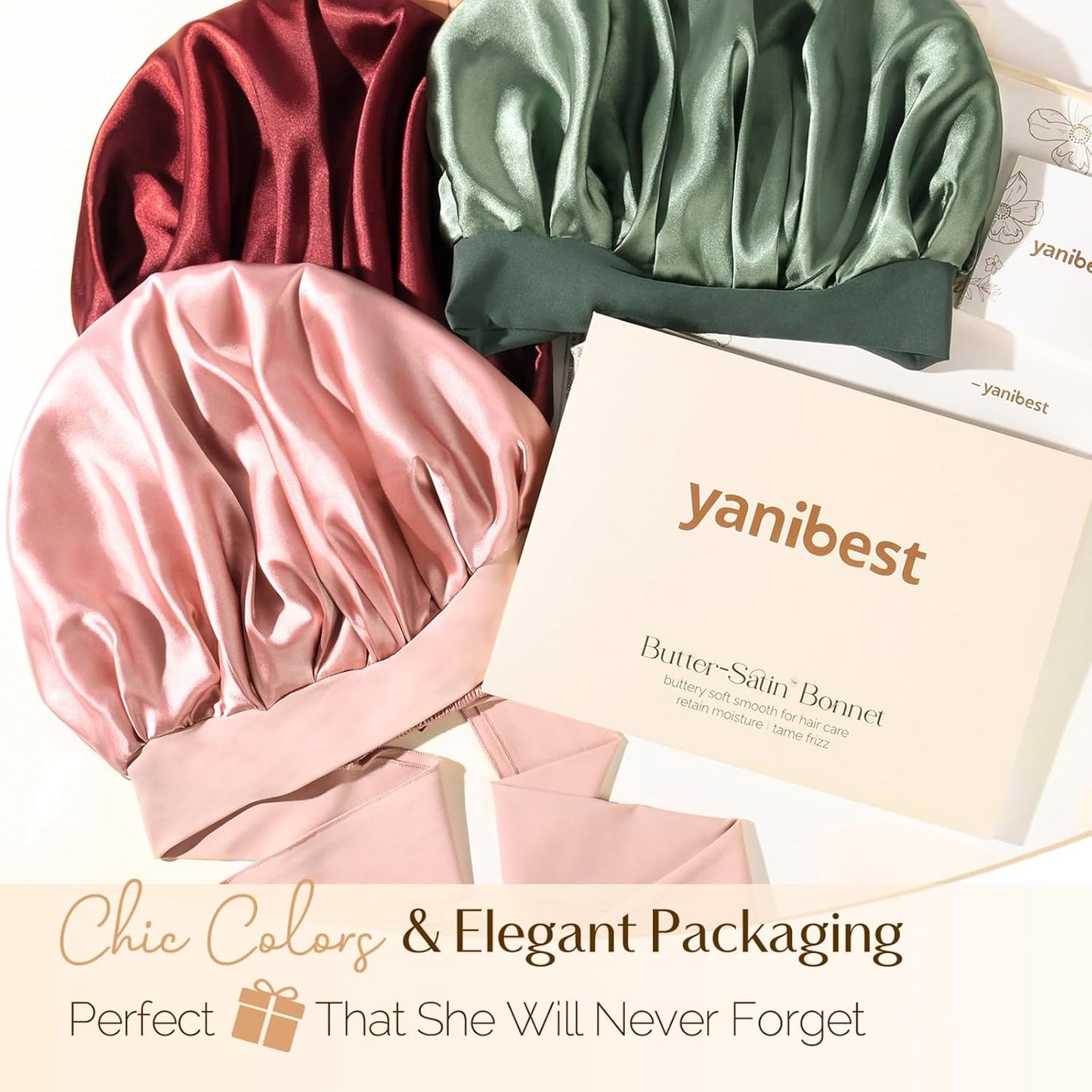 Silk Sleeping Bonnet for Women | Double Layer Satin Lined | Burgundy