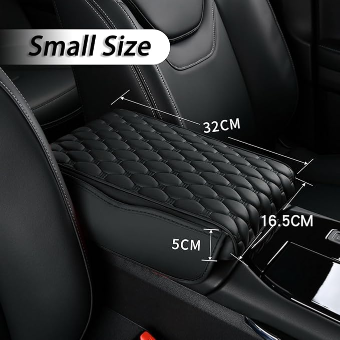 Car Center Console Cover for Volvo S40/S60/S70/S80/S90 234 964 P24 Y20 R TS AS Sedan, Thick Armrest Cushion Pad with Side Storage Pockets, Center Console Protector, Arm Rest Cover