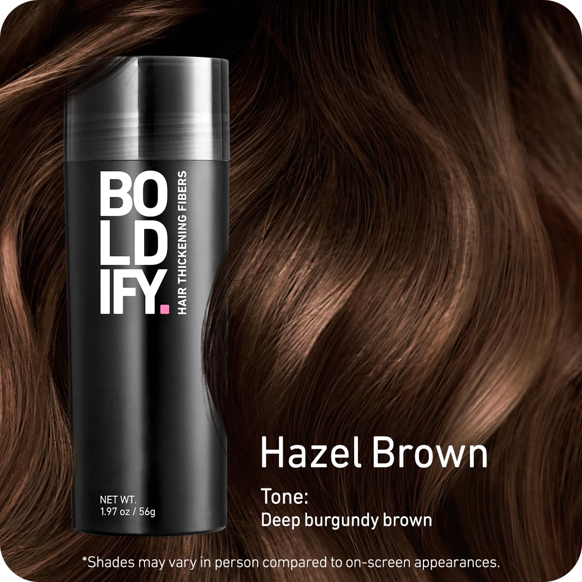 Boldify Hair Fibers | 12g Dark Brown | Thinning Hair Solution for Men & Women
