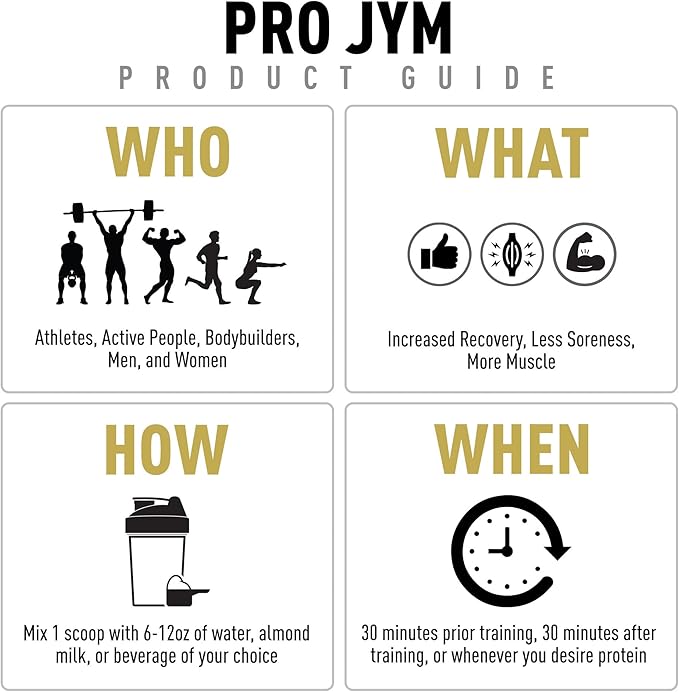 Pro JYM Tahitian Vanilla Protein Powder - Whey Protein Isolates, Casein, & Milk Protein, Lean Muscle Building for Men & Women, JYM Supplement Science, 45 Servings