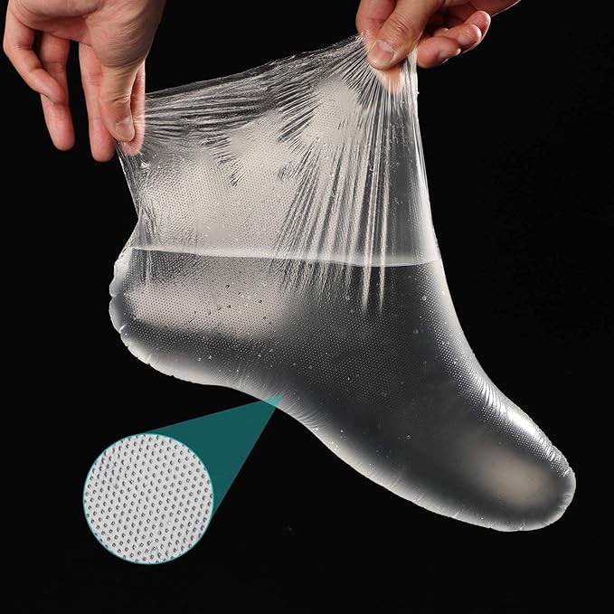 Segbeauty Paraffin Wax Bath Liners for Foot, 200pcs Extra Large XL Paraffin Foot Bags, Plastic Paraffin Bath Socks Hot Wax thera-py Booties Covers for SPA Wax treat-ment Paraffin Wax Machine