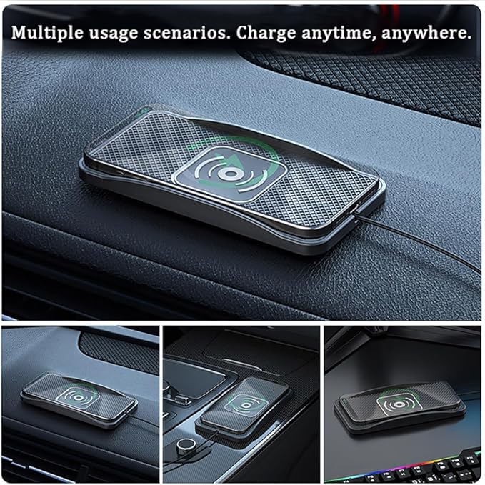 Wireless Car Charger Pad for BMW E36 E46 E90 F30 G20 E92 GT Convertible, Type-C/USB 20W Car Wireless Charger Non-Slip Phone Charging Pad Car Accessories,B 30cm Cable USB Plug