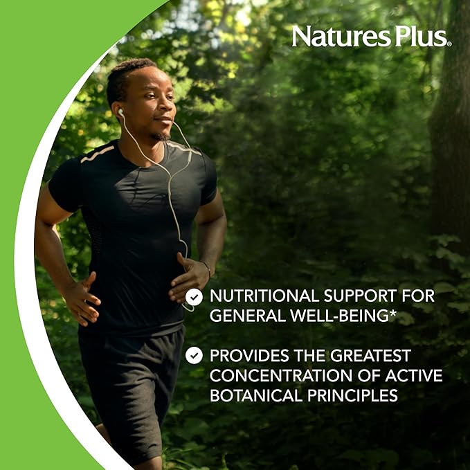 Natures Plus Herbal Actives Turmeric - 400 mg, 95% Curcumin, 60 Vegan Capsules - Vegetarian, Gluten-Free - 60 Servings
