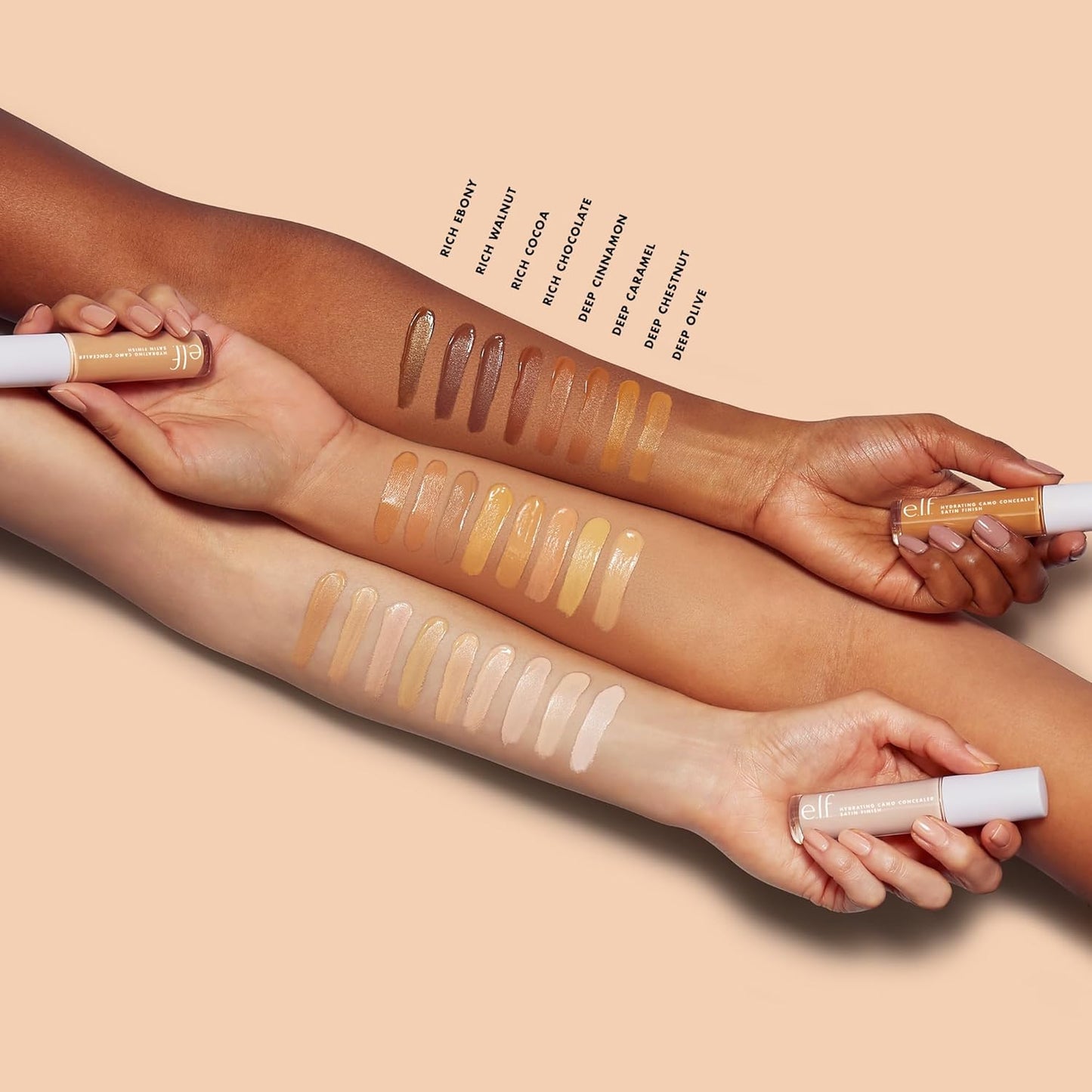 e.l.f. Hydrating Camo Concealer | Full-Coverage, Vegan, Light Beige