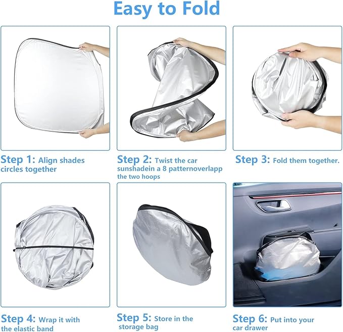 Windshield Sun Shade for Volvo XC90 2016-2025 2026 Custom Fit Front XC-90 Window Sunshade Fodable Car Sun Visor UV Protector Heat Shield Cover, Keep Car Cool Accessories